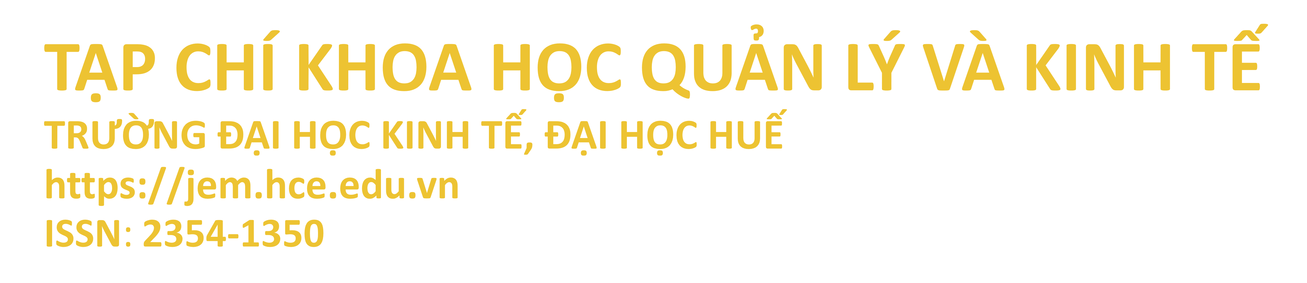 Logo Tạp chí Khoa học Quản lý và Kinh tế
